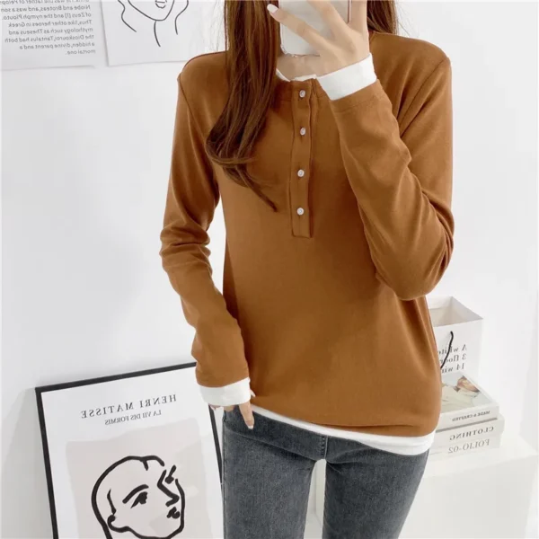 Pull d'allaitement avec doublure – Image 3