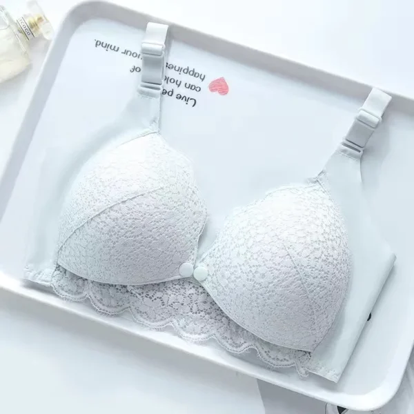 Soutien-Gorge d'Allaitement  en Dentelle Bleu – Image 4