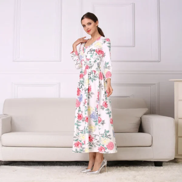 Robe longue coton imprimé – Image 2