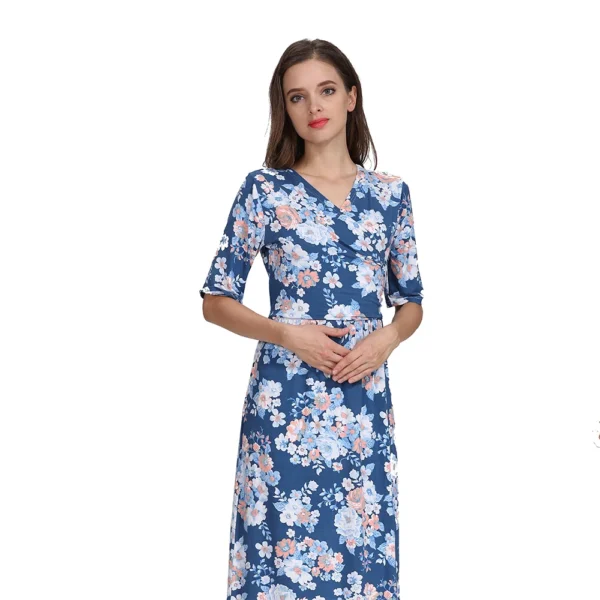 Robe d'Allaitement Motif Floral – Image 2