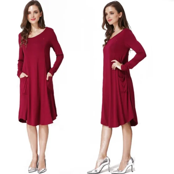 Robe d'Allaitement Manches Longues – Image 4
