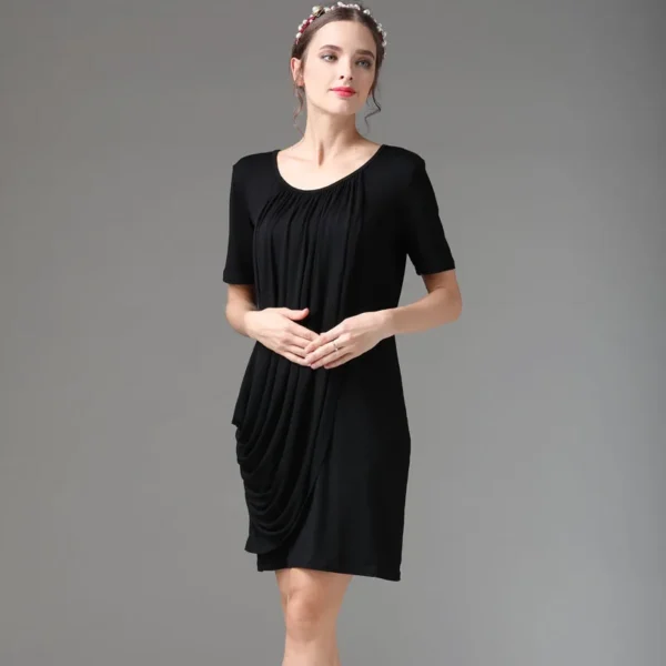 Robe d'Allaitement avec pli – Image 2