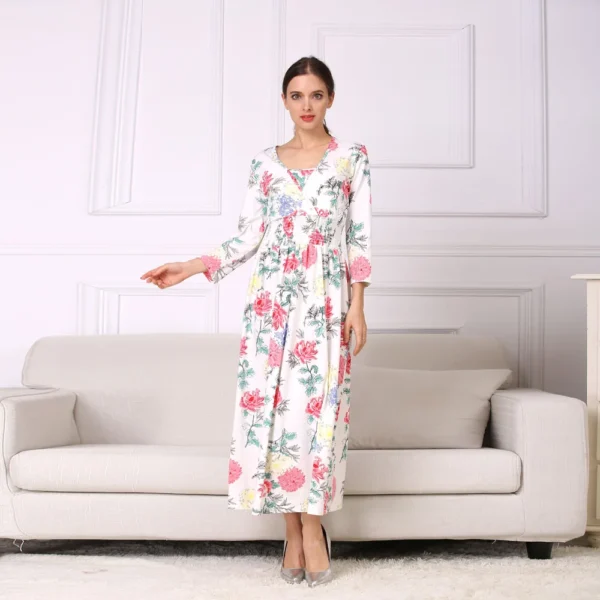 Robe longue coton imprimé – Image 5