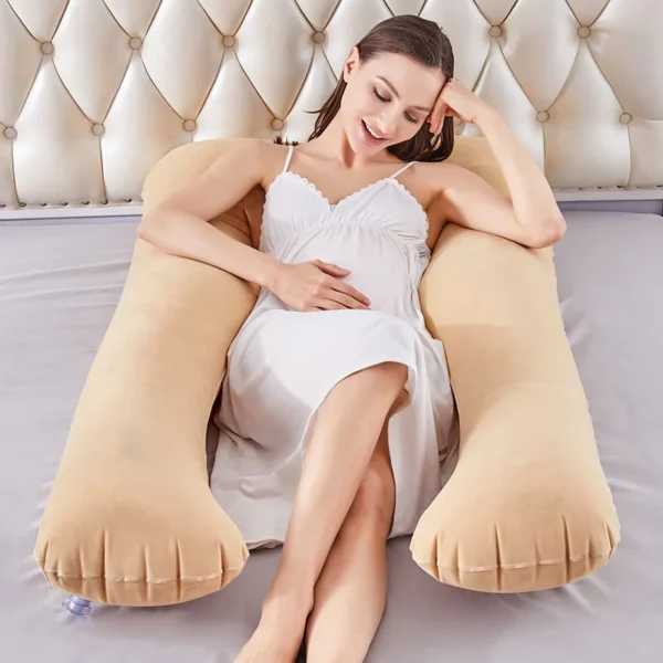 Coussin Allaitement Gonflable Confortable en Forme d'U – Image 2