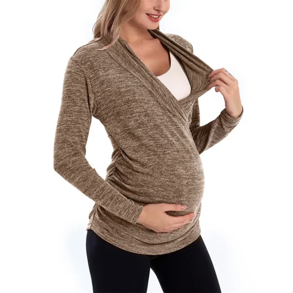 Pull d'allaitement d'hiver