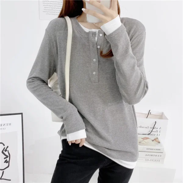 Pull d'allaitement avec doublure – Image 2