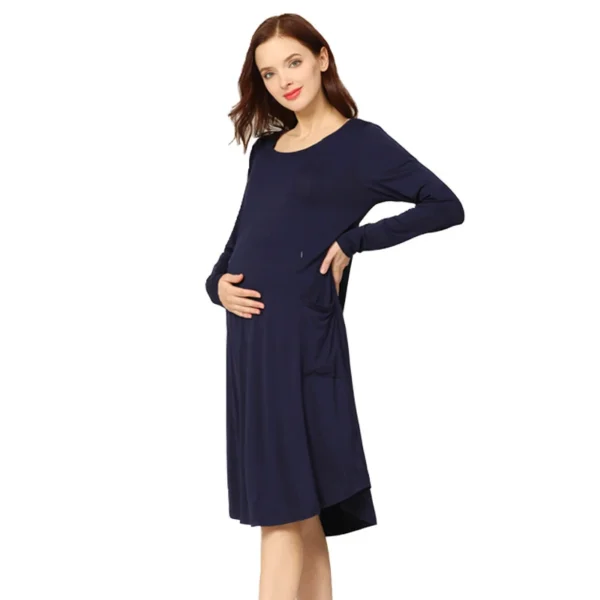 Robe d'Allaitement Manches Longues – Image 2