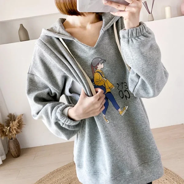 Sweat-shirt d'allaitement confortable – Image 2