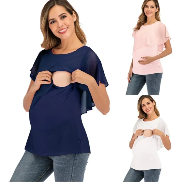 T-shirt d'allaitement fluide