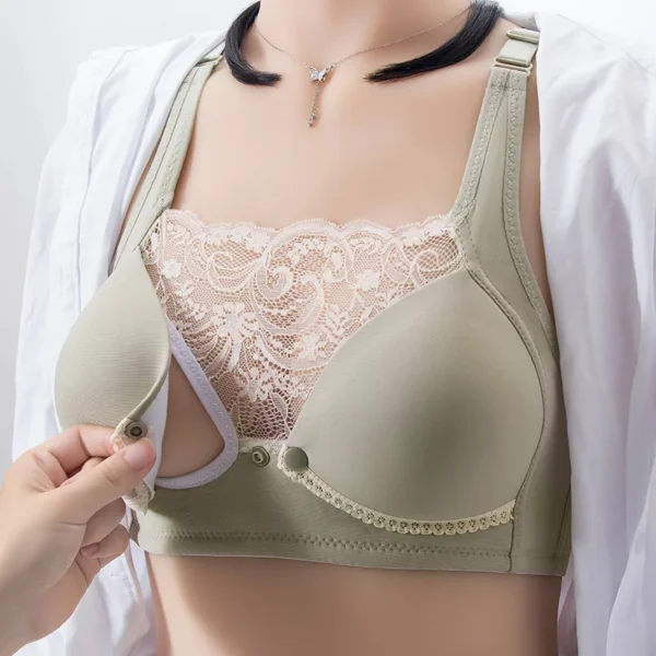 Soutien-Gorge d'Allaitement en Dentelle Orange – Image 2