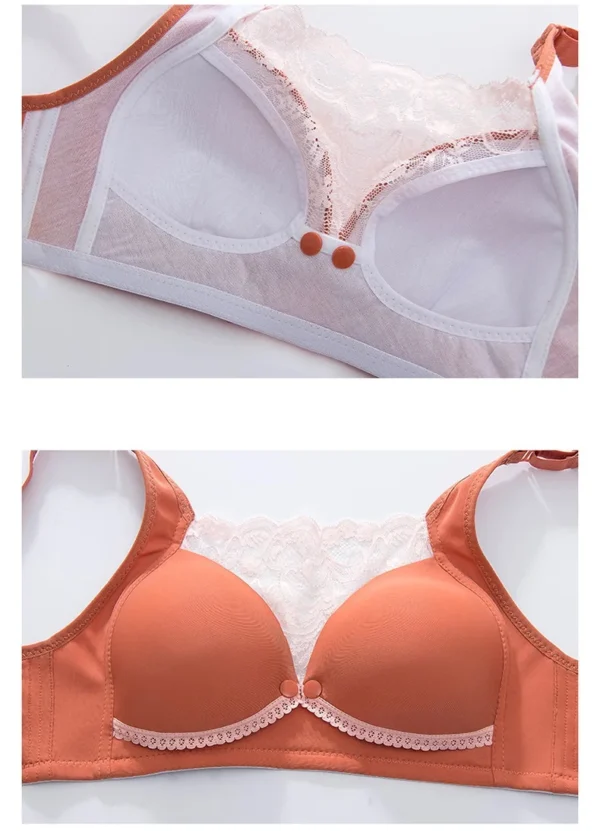 Soutien-Gorge d'Allaitement en Dentelle Orange – Image 6