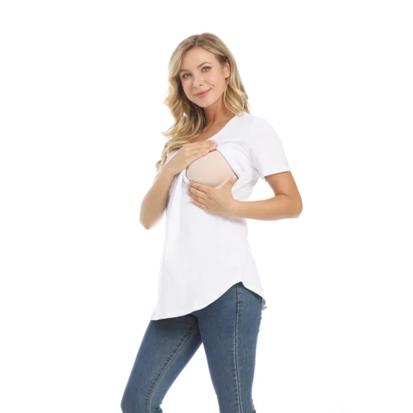 T-shirt d'Allaitement simple uni