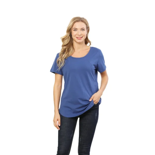 T-shirt d'Allaitement simple uni – Image 3