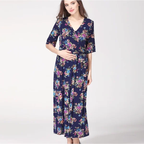Robe d'Allaitement Motif Floral – Image 3