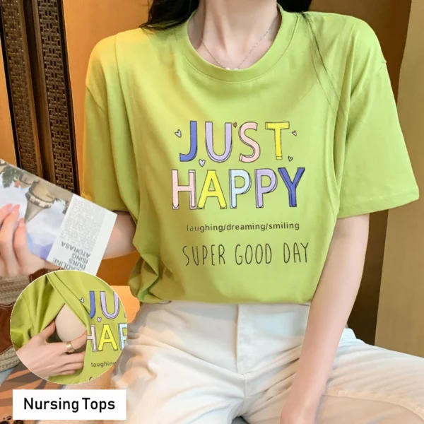 T-shirt d'Allaitement Just Happy