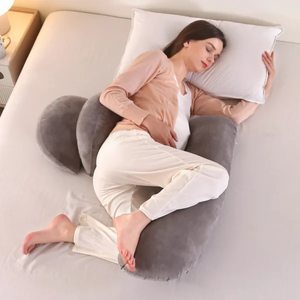 Oreiller de Grossesse et Allaitement Multifonctionnel – Image 2