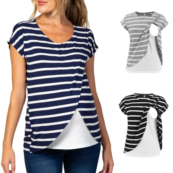 T-shirt d'Allaitement croisé