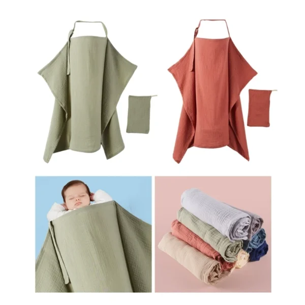 Serviette d'allaitement en coton – Image 2