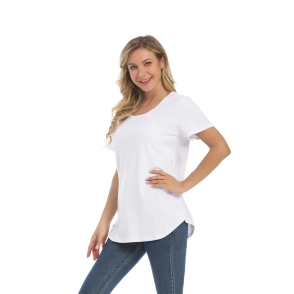T-shirt d'Allaitement simple uni – Image 2