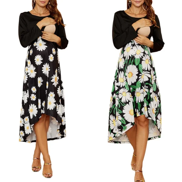 Robe d'Allaitement Imprimée