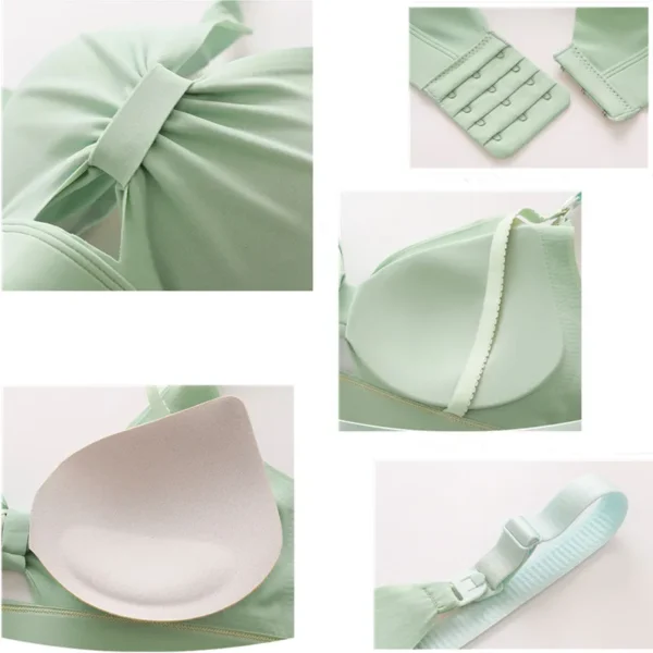 Soutien-Gorge d'Allaitement Sans Fil Vert – Image 3