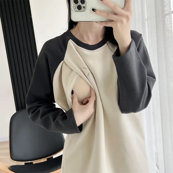 Sweat-shirt d'allaitement