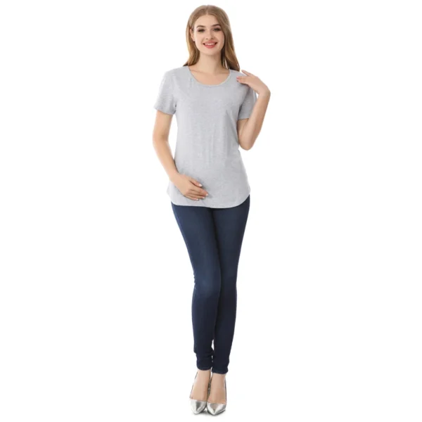 T-shirt d'Allaitement simple uni – Image 6