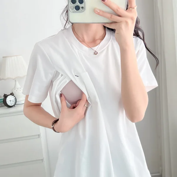 T-shirt d'allaitement élégant